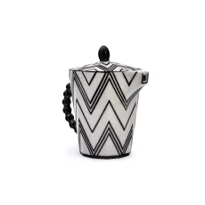 Pot small black zig-zag