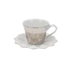 Cup with saucer Diamond Platinum
