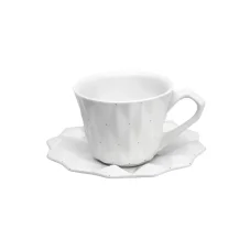 Porcelánový šálek s podšálkem Diamond Translucent Porcelánový šálek s podšálkem Diamond Translucent