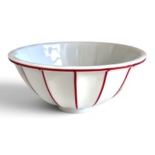 Bowl Šárka red lines, large