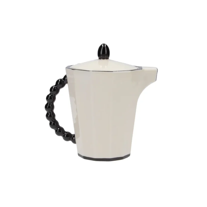 Konvice malá černá linka 400 ml