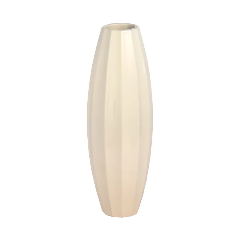 Porcelánová váza vypouklá velká bílá