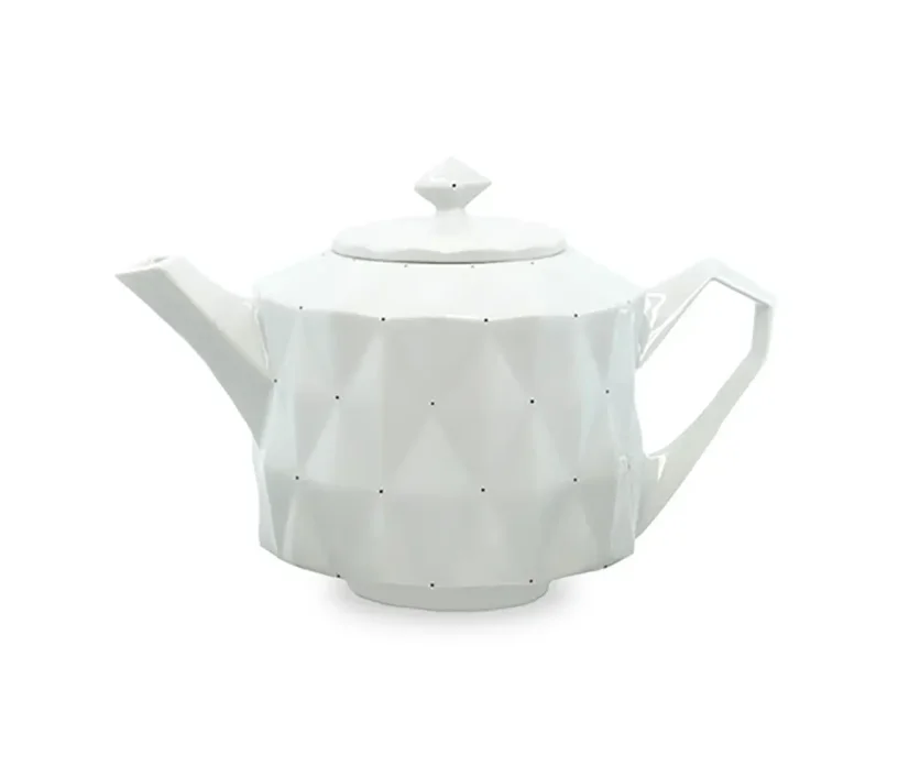 Konvice na čaj Diamond (průhledný matný porcelán)