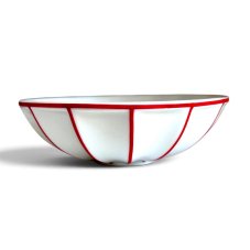 Bowl Šárka red lines, small