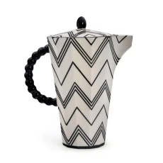 Pot big black zig-zag