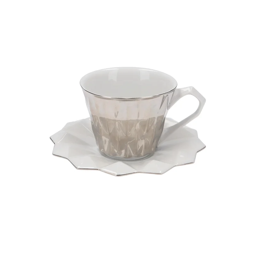 Cup with saucer Diamond Platinum