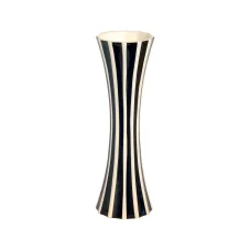 Vase concave medium black