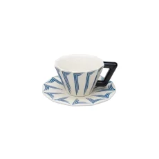 Cup with saucer blue