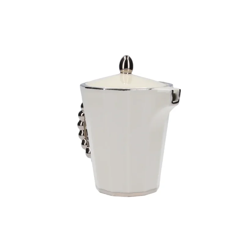 Pot small silver line
