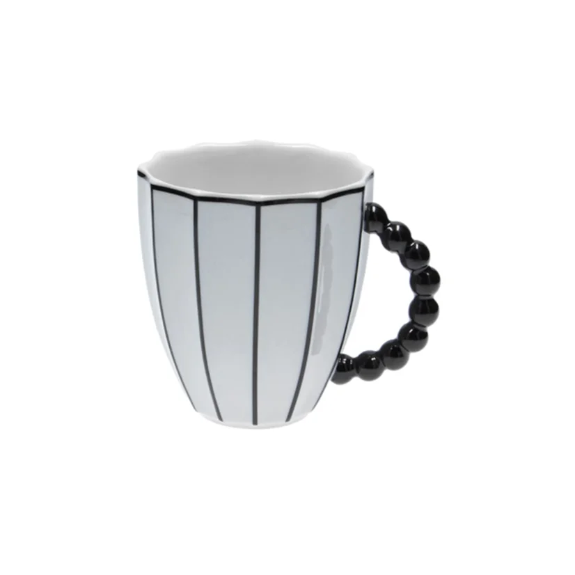 Porcelánový hrnek Retro Z černá linka