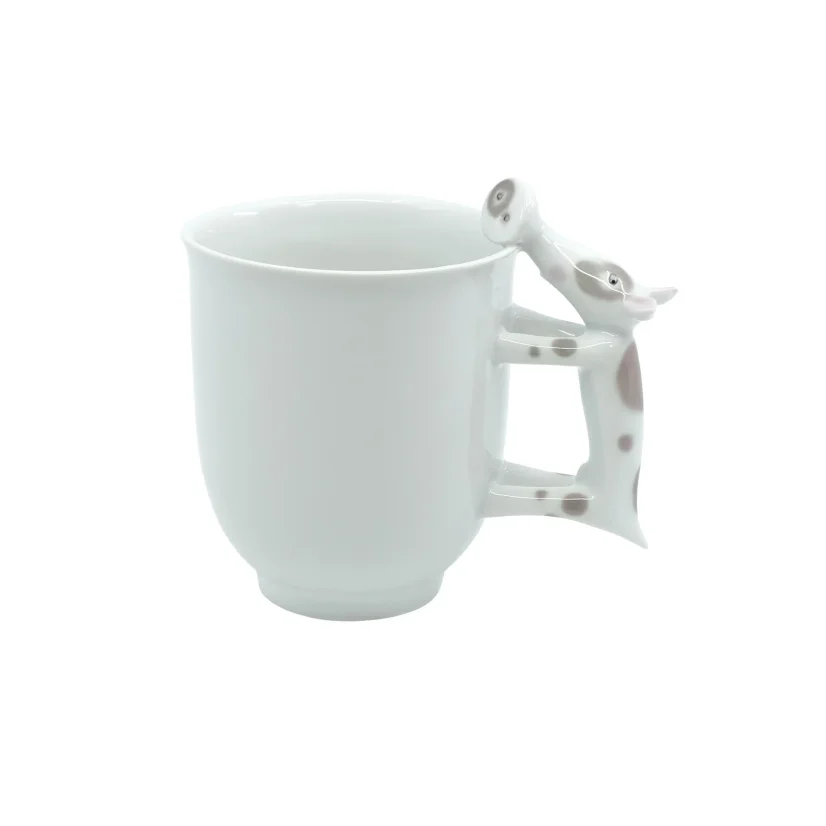 Porcelánový hrnek Čuně Hnědá