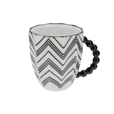 Mug Retro Z black zig-zag