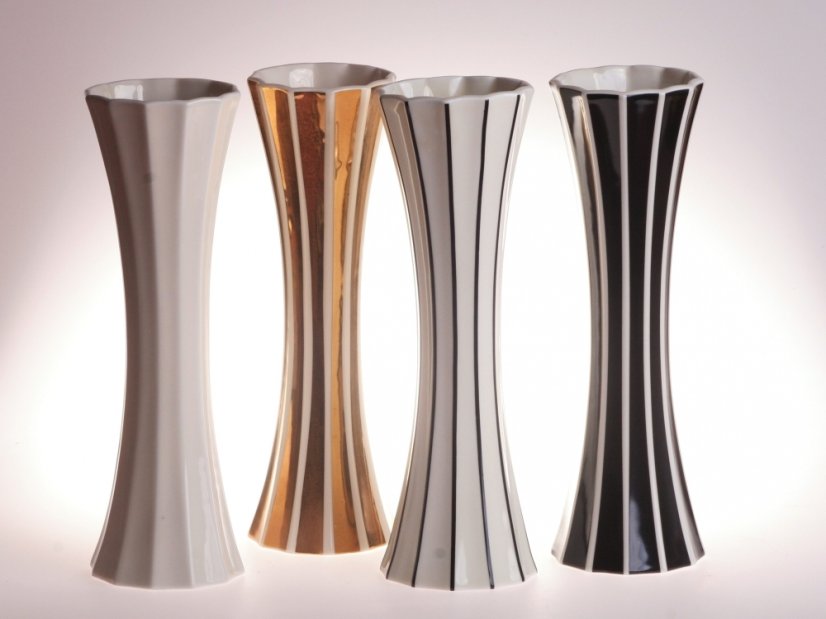 Vase concave medium black line