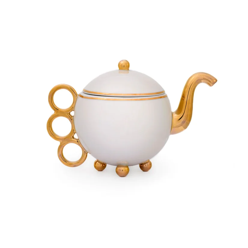 Porcelánová konvice Stockar zlatá linka