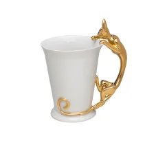 Porcelánový hrnek Sfinx (zlatá)