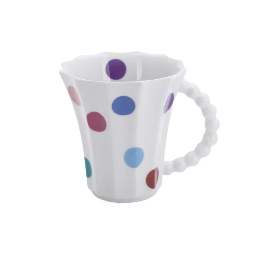 Porcelánový hrnek Retro T Puntíky Různé