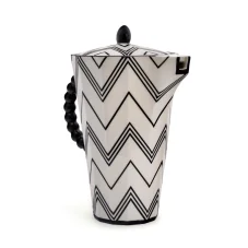 Pot big black zig-zag