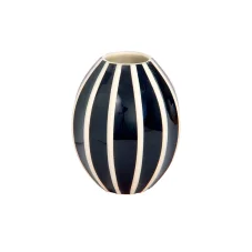 Vase convex small black