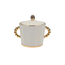 Porcelánová cukřenka zlatá linka