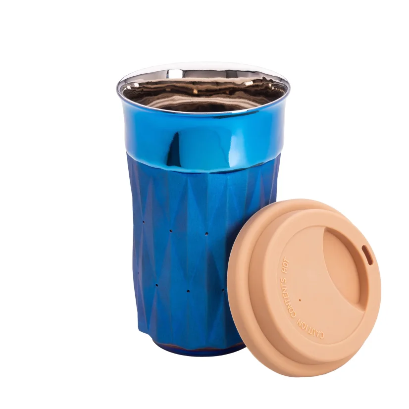 Thermo cup Diamond Titanum Blue