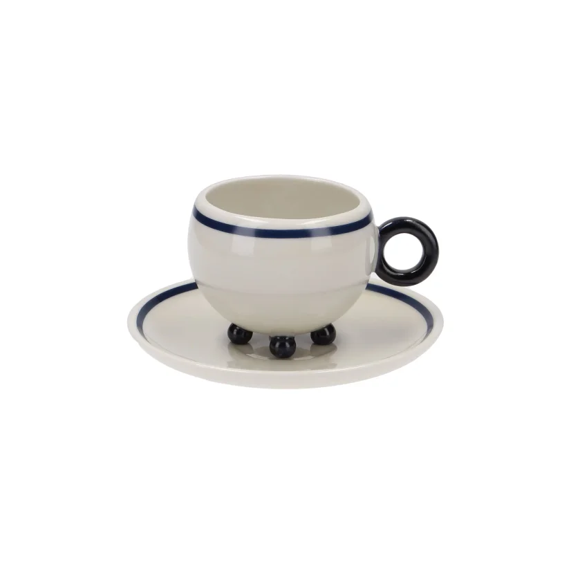 Cup with saucer Stockar cobalt