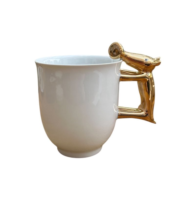 Porcelánový hrnek Zlaté prasátko